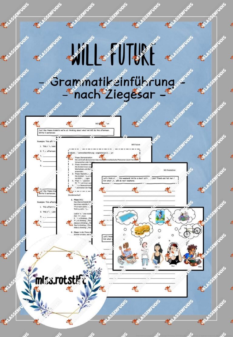 Will Future – induktive Grammatikeinführung – Englischunterricht